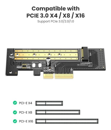 Tarjeta De Expansión M.2 Nvme A Pci-e 3.0 X 4 32gbps (Usado)