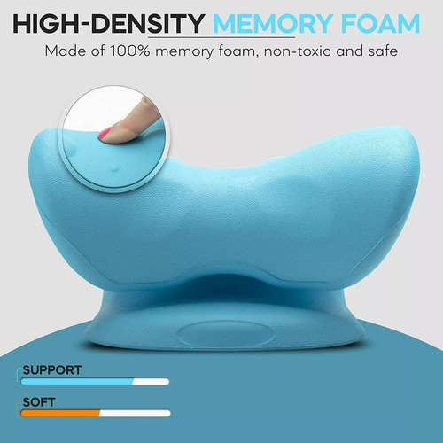 Relajante De Cuello Hombros Dispositivo De Tracción Cervical Color Azul