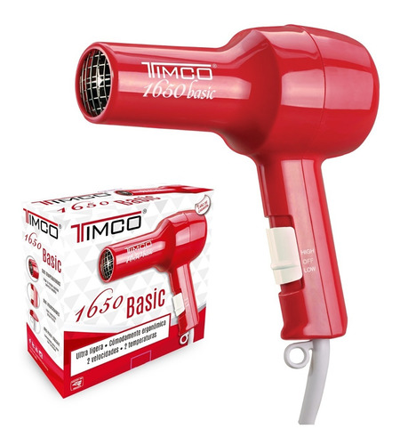 Secadora De Cabello Basic Timco B1650 