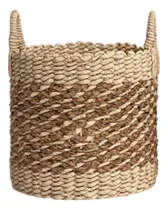 Comprar Cesto Leñero Macetero Canastos Yute Seagrass Organizador S