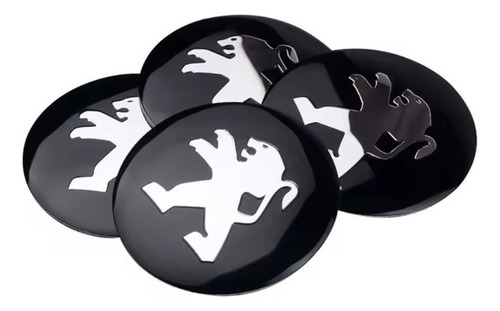 Emblema Centro De Taza Peugeot Adhesivo (todos) Con Resina