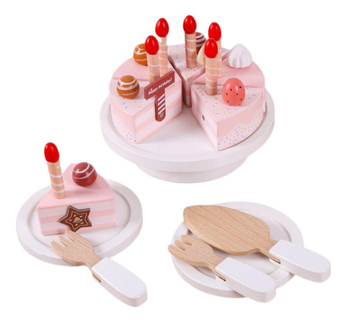 Juguetes De Pastel De Madera Diy Juego De Imaginación Juego