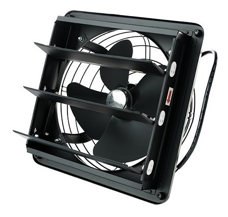 Imagen 1 de 3 de Extractor De Aire Axial 14 Industrial Acero Negro Masterfan