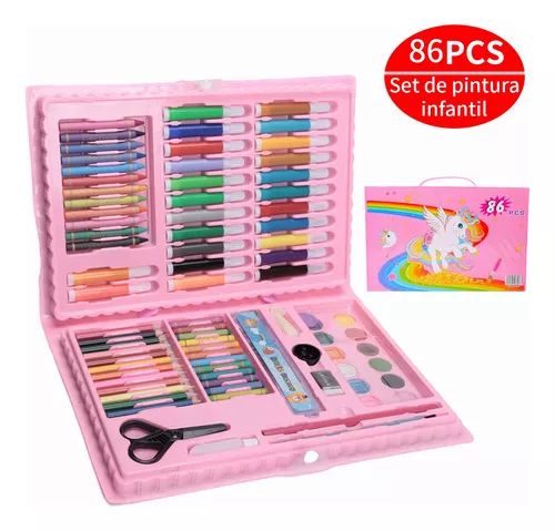 Set De Arte Niños Colores Plumones Crayolas Acuarelas 150pzs