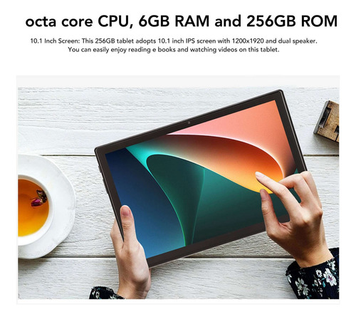 Tablet Tab 10.1'' 256g Gris Y 6gb De Memoria Ram Android 11