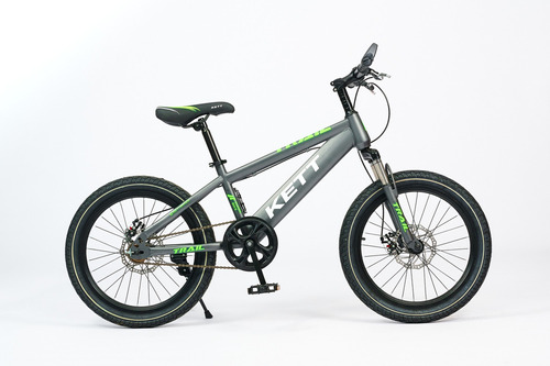 Bicicleta Trail Kett Rodado 20 Freno Disco Llanta Reforzada Color Verde Tamaño del cuadro 20