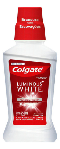 Colgate Enjuague Bucal Luminous White 250ml 