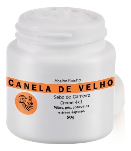 Canela De Velho Creme Com Sebo De Carneiro Hidrata Pele Seca