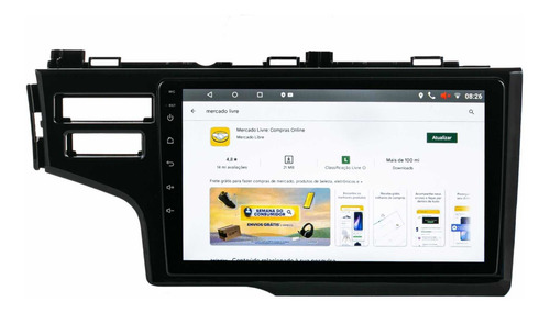 Central Multimidia Honda Fit 2015 Ate 2020 Android 11 9p Cam