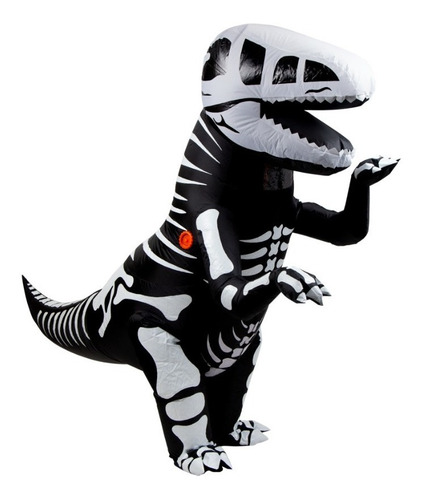 Imagen 1 de 1 de Disfraz Esqueleto De Dinosaurio Inflable Divertido Halloween