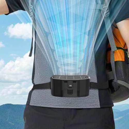 Ventilador De Cintura Portátil Pantalla Digital Recargable