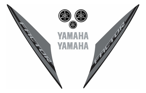 Kit Adesivo Compativel Yamaha Ybr Factor 2014 Preta 10485