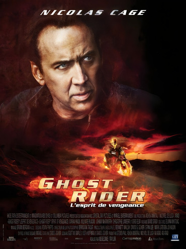 ##147 Ghost Rider Póster Autoadhesivo 100x70cm