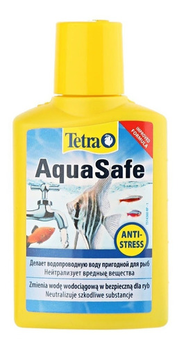 Tetra Aquasafe 100ml - Condicionador Anticloro E Metais