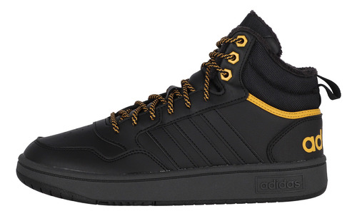 Zapatilla adidas Hoops 3.0 Mid Hombre Negras/amarillas