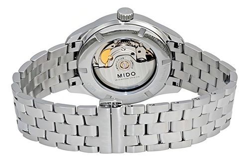 Reloj De Hombre De Esfera Plateada Automatica Mido Belluna I