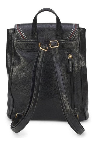 Mochila Luxcel Mickey para mujer Bmk78457, color negro, diseño de tela, poliéster