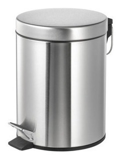 Basurera Cilindro Acero Inox Tapa 12l Qm 14.300.1033 Xavi