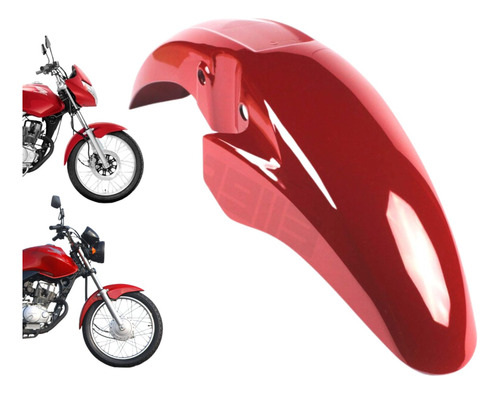 Para Lama Da Frente Cg Titan 150 Mix 2009 Fan Vermelho Honda