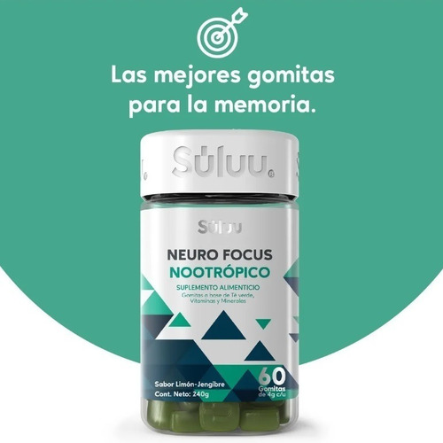 Gomitas Nootrópico Multivitamínico Concentración Y Memoria