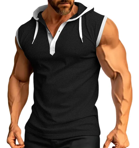 Tank top hoodie mens discount