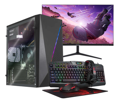 Kit Pc Gamer + Monitor 27 Ryzen 5 5600gt Ram 32gb Ssd 1tb