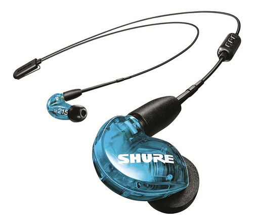 Fone De Ouvido In Ear Bluetooth Azul Shure Se215 Spe B Bt2