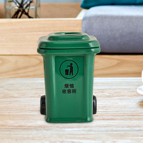 Bandeja De Cinzas Decorativa Para Recipiente Em Forma Verde