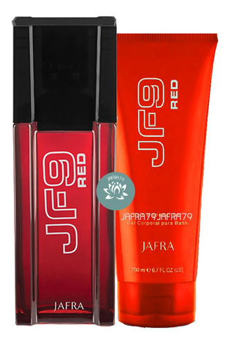 Jf9 Red Perfume Jafra Amaderado+gel De Baño Para Caballero