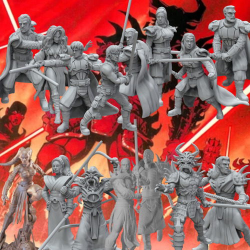 16 Mini Figuras Star Wars Legacy Darth Krayt Talon Nihl Cade