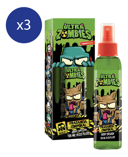 Pack Body Splash Algabo Kids Zombie 125 Ml