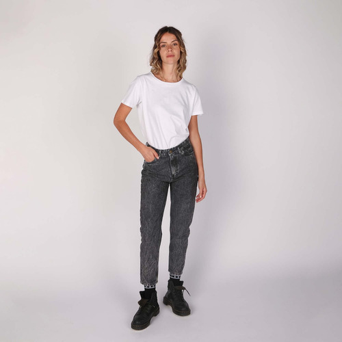 Jean Denim Mujer Billabong Mom Old School Black