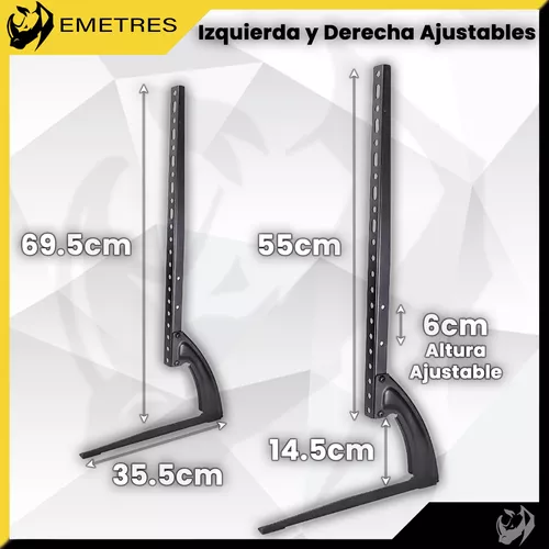 Patas Para Tv Soportes Para Pantallas Hasta 65 Pulgadas Emetres Soporte de  37 a 75