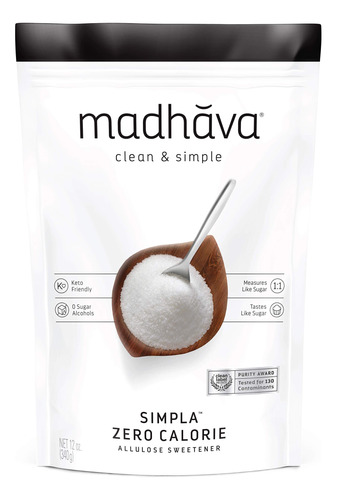Madhava Simpla - Sustituto Natural De Azucar De Alulosa Sin