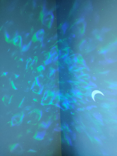 Projetor Galaxy Light + Luminária, Abajur, Lunar Planetário Branco Branco