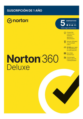 Norton 360 Deluxe - 5 Dispositivos