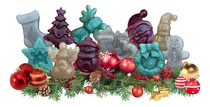 Comprar 10 Jabones Navideños Pino Muñeco D Nieve Santa Corona Trineo