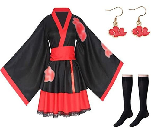 Vestido De Kimono Lolita De Naruto Para Mujer, Anime, Cospla