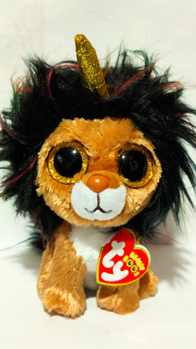 Peluche Ty Silk Beanie Boos Ramsey Unicorn Leon 2018 Raro Zz (Usado)