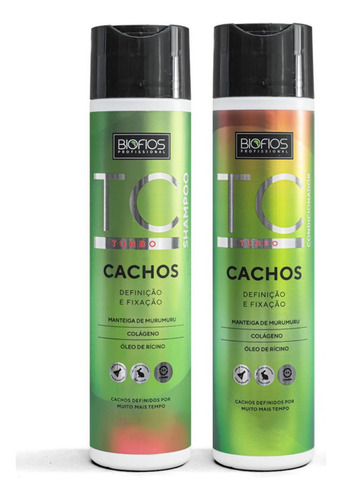 Kit Shampoo + Condicionador Turbo Cachos Ativador Biofios