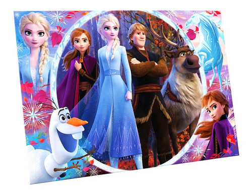 Imagen 2 de 2 de Rompecabezas Tapimovil Frozen II DFZ07916 de 500 piezas
