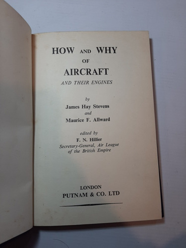 Antiguo Libro Cómo Y Por Qué De Los Aviones Inglés Ro 1093