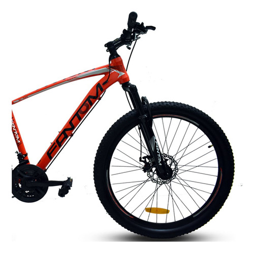 Bicicleta 26 Fantom Sl-390 Aluminio 21v Shimano Disco Roja