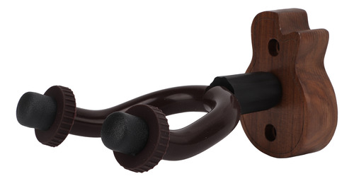 Colgador De Pared Para Guitarra, Color Nogal Negro, Soporte