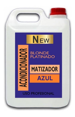 5 Litros Acondicionador Matizador Azul Bidon Crema Por Mayor