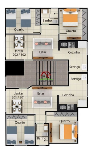 Apartamento De 02 Quartos No Bairro Serra Dourada - 1810