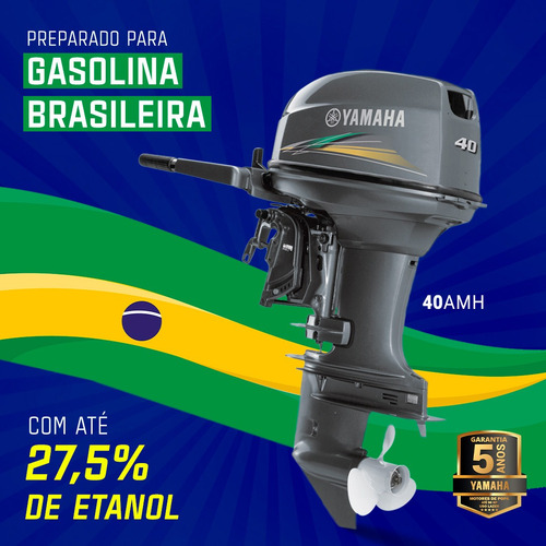 Motor De Popa Yamaha 40 Aws Comando A Distancia