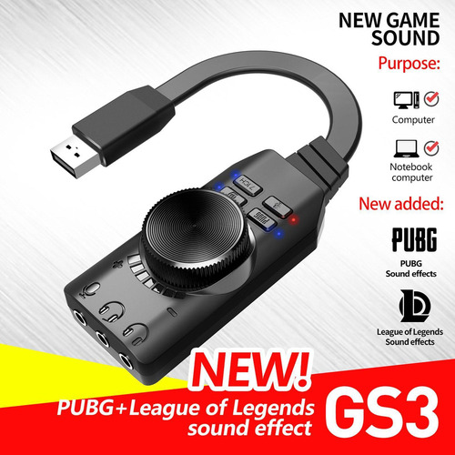 Adaptador De Audio Usb Tarjeta De Sonido Externa Con Sonido
