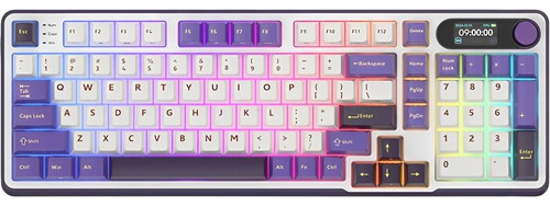 Teclado Mecanico Royal Kludge Rks98 96% Sem Fio Switch Blue Preto Espanhol América Latina Blackberry
