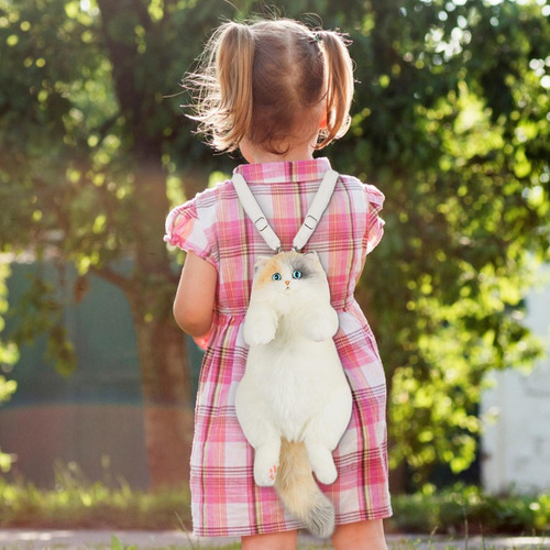 Mochila De Gato De Simulación Mochila De Animales De Peluche